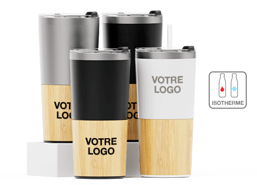 Metro Bamboo - Tasse de voyage personnalisée Metro Bamboo - Tasse de voyage personnalisée