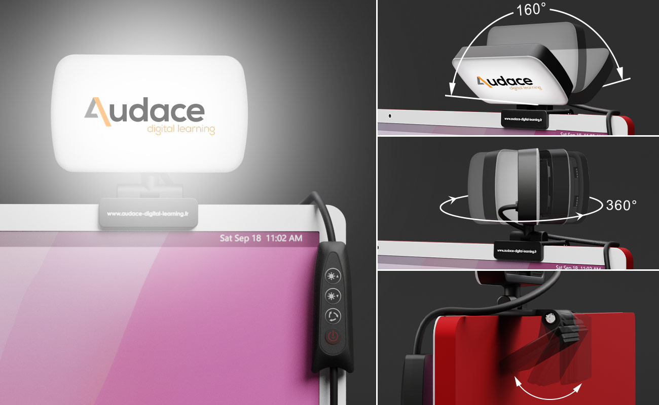 Aura - Kits d'éclairage pour vidéoconférence de marque