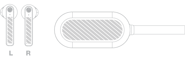 Écouteurs Bluetooth® Sérigraphie