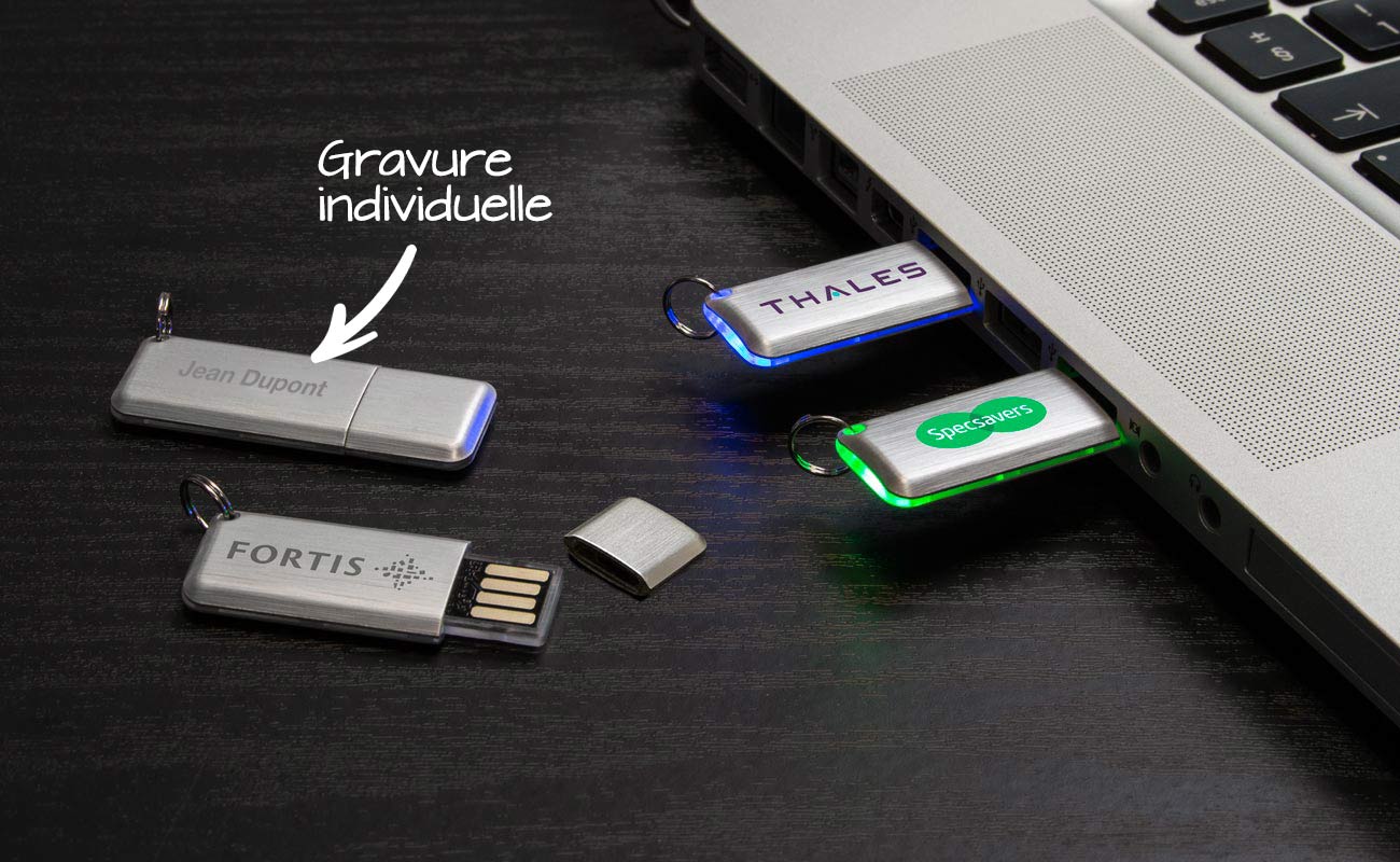 Halo - Clé USB customisable avec LED
