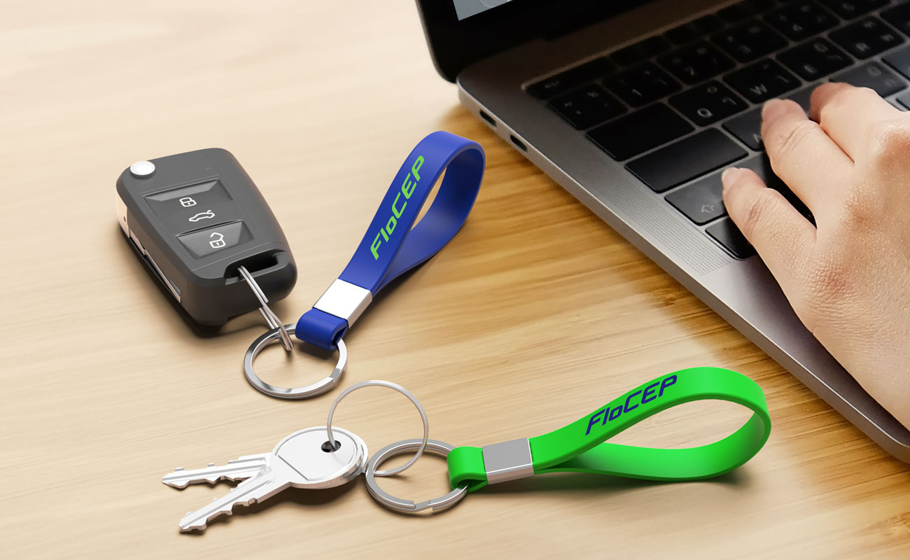 Jangle - Porte-clés en silicone publicitaires avec logo gallery thumbnail