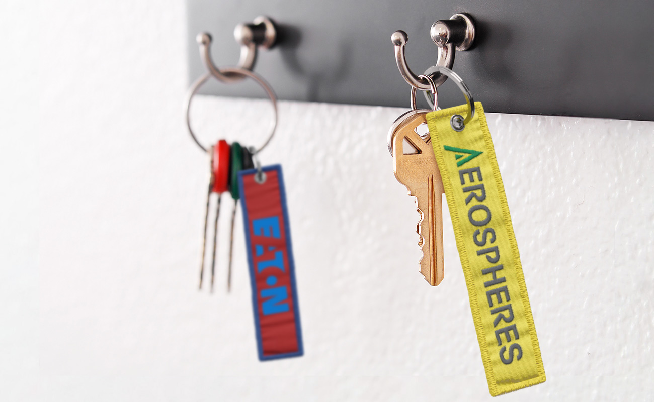 JetTag - Porte-clés en tissu objets publicitaires gallery thumbnail