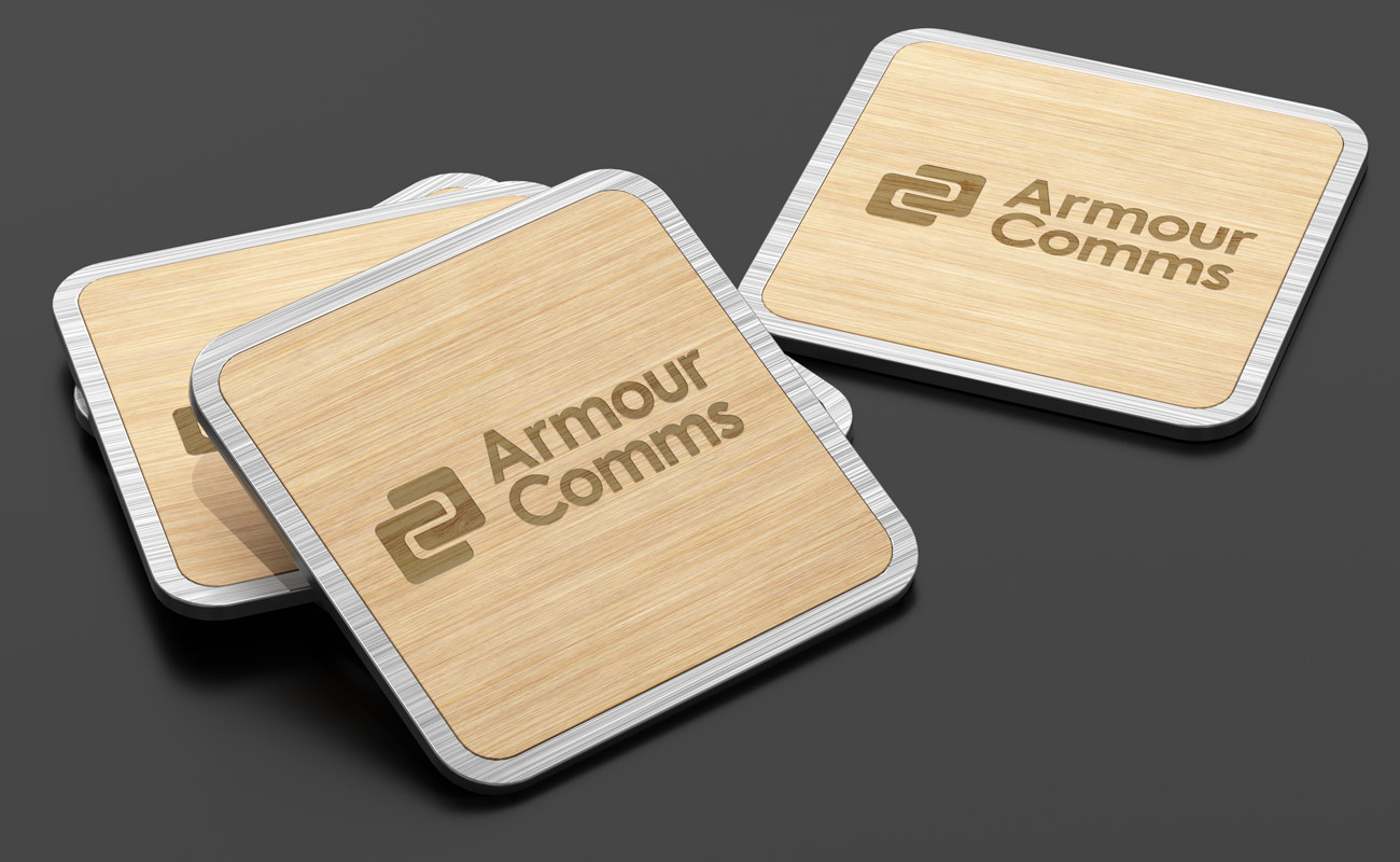 Panel - Sous-verres en bambou objets publicitaires gallery thumbnail