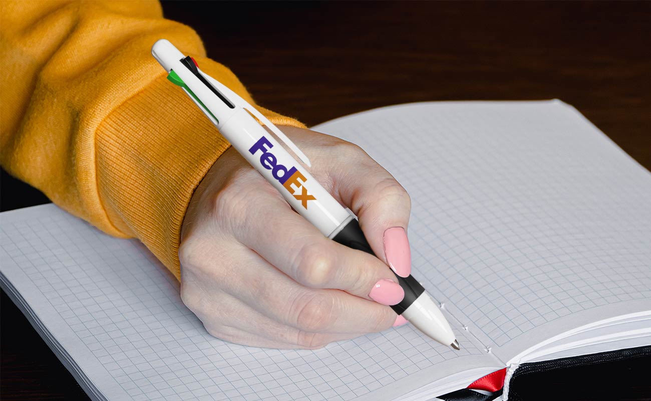 Quad - Stylos 4 couleurs personnalisés  gallery thumbnail