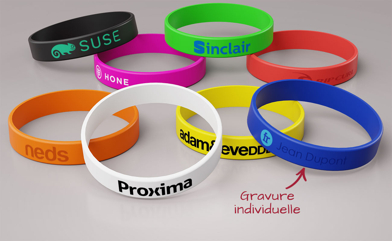 Revo - Bracelets en silicone personnalisés