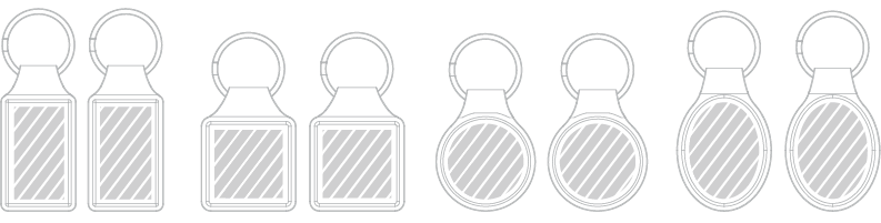 Porte-cl&eacute;s Sérigraphie