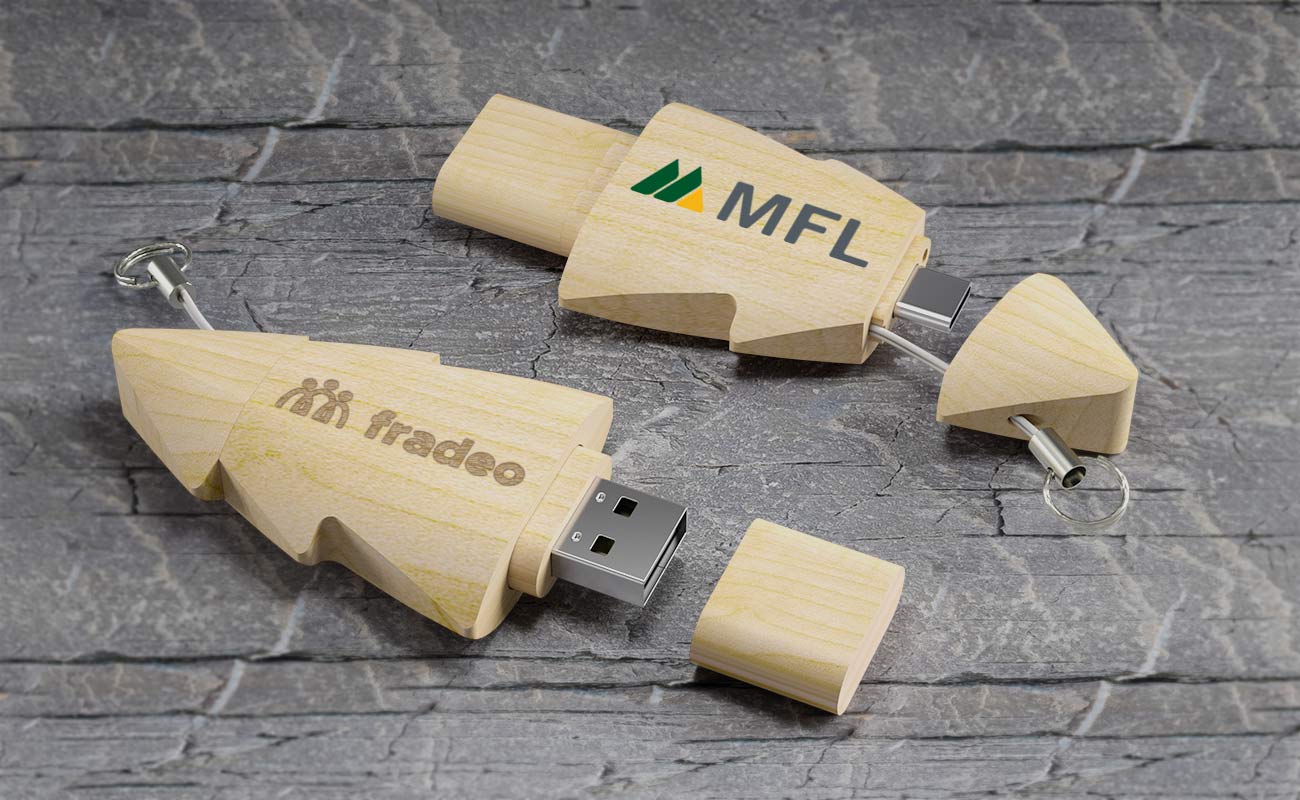 Tree Duo - Clé USB Publicitaire gallery thumbnail