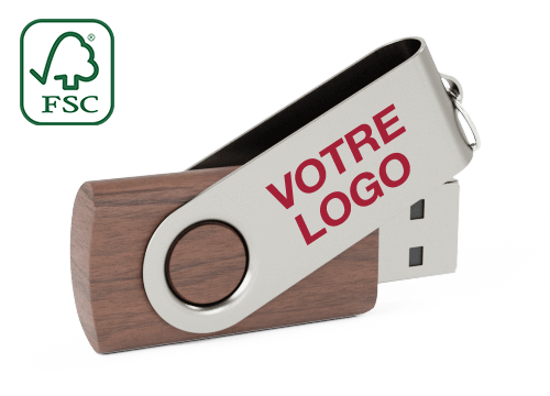 Twister Wood - Clé USB Personnalisable